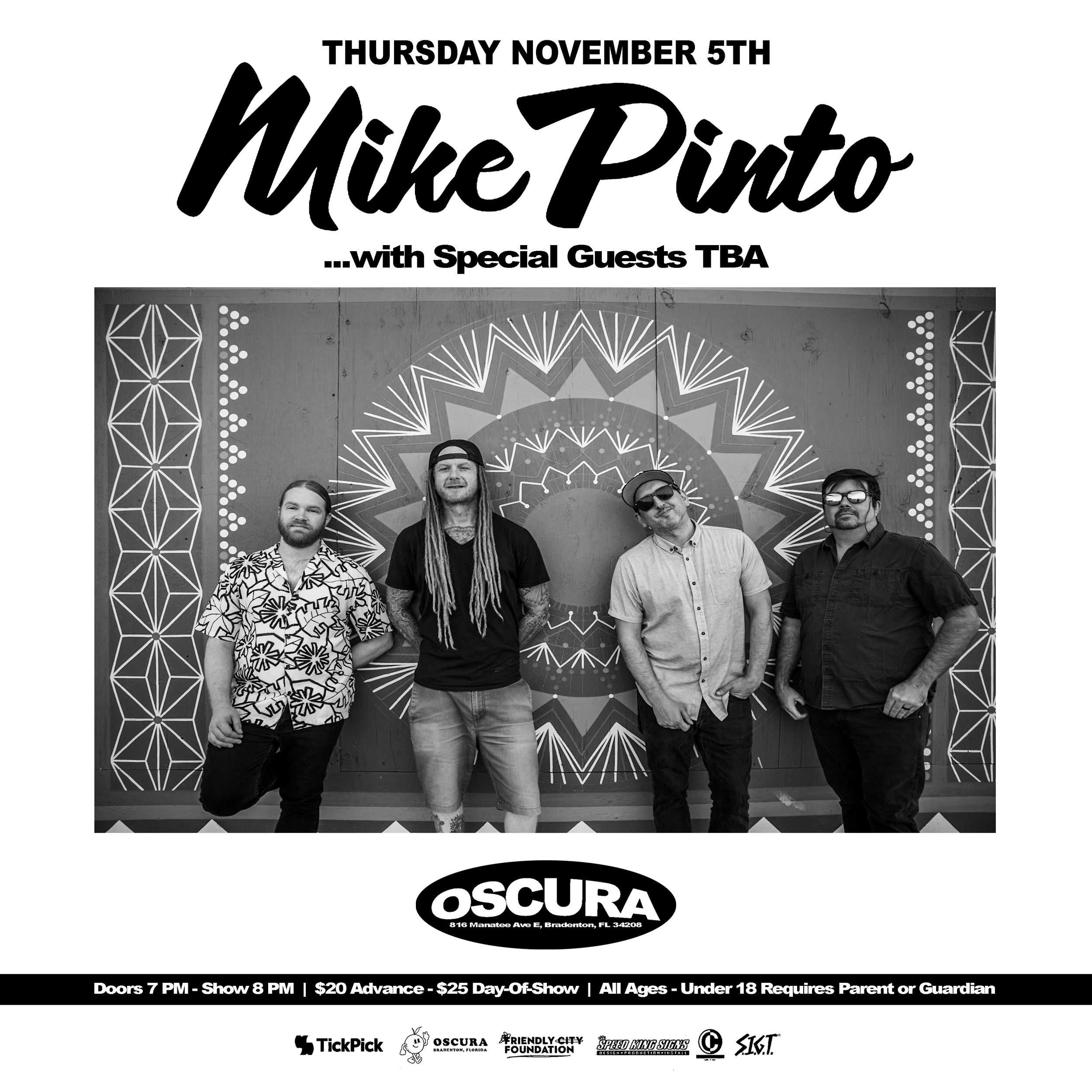Mike Pinto w/ Special Guests TBA