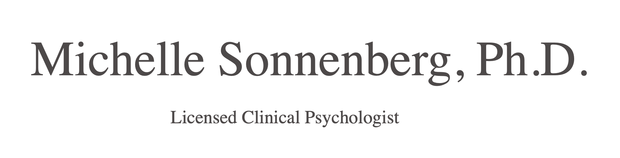 Michelle Sonnenberg, Ph.D.