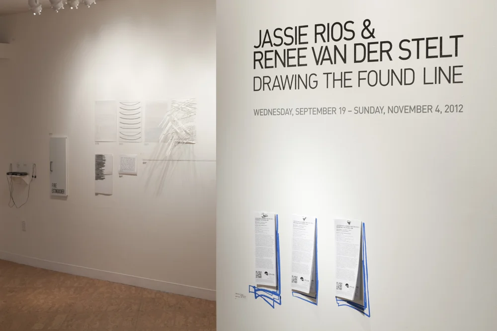 Drawing the Found Line , installation view, Artisphere, Arlington, VA, 2012