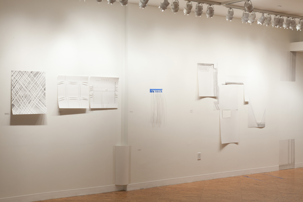   Drawing the Found Line , installation view, 2012 