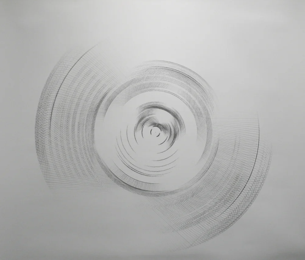 SPIN: US Capitol Building (floor plan) 11/2010 , graphite on paper, 58 x 52"