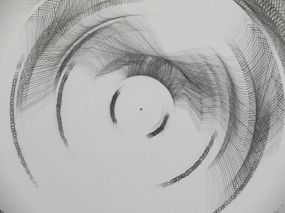 Detail: SPIN: US Capitol Building (floor plan) 11/2010 , graphite on paper, 58 x 52"