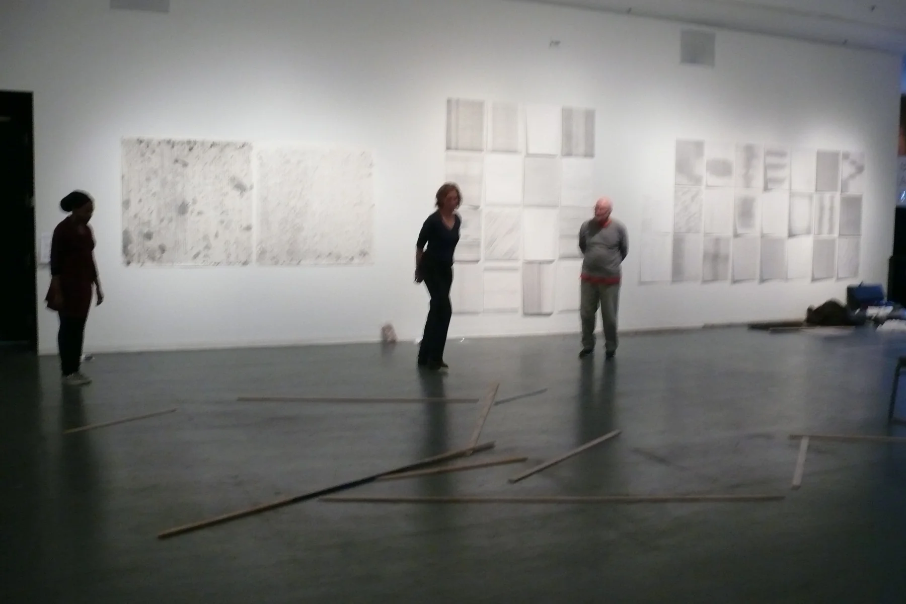   Draw/Slide , 2013, a re-enacted drawing prompt that emerged from a drawing workshop, 2013, from  3 Strategies of Surprise  at The Creative Alliance, Baltimore, MD  