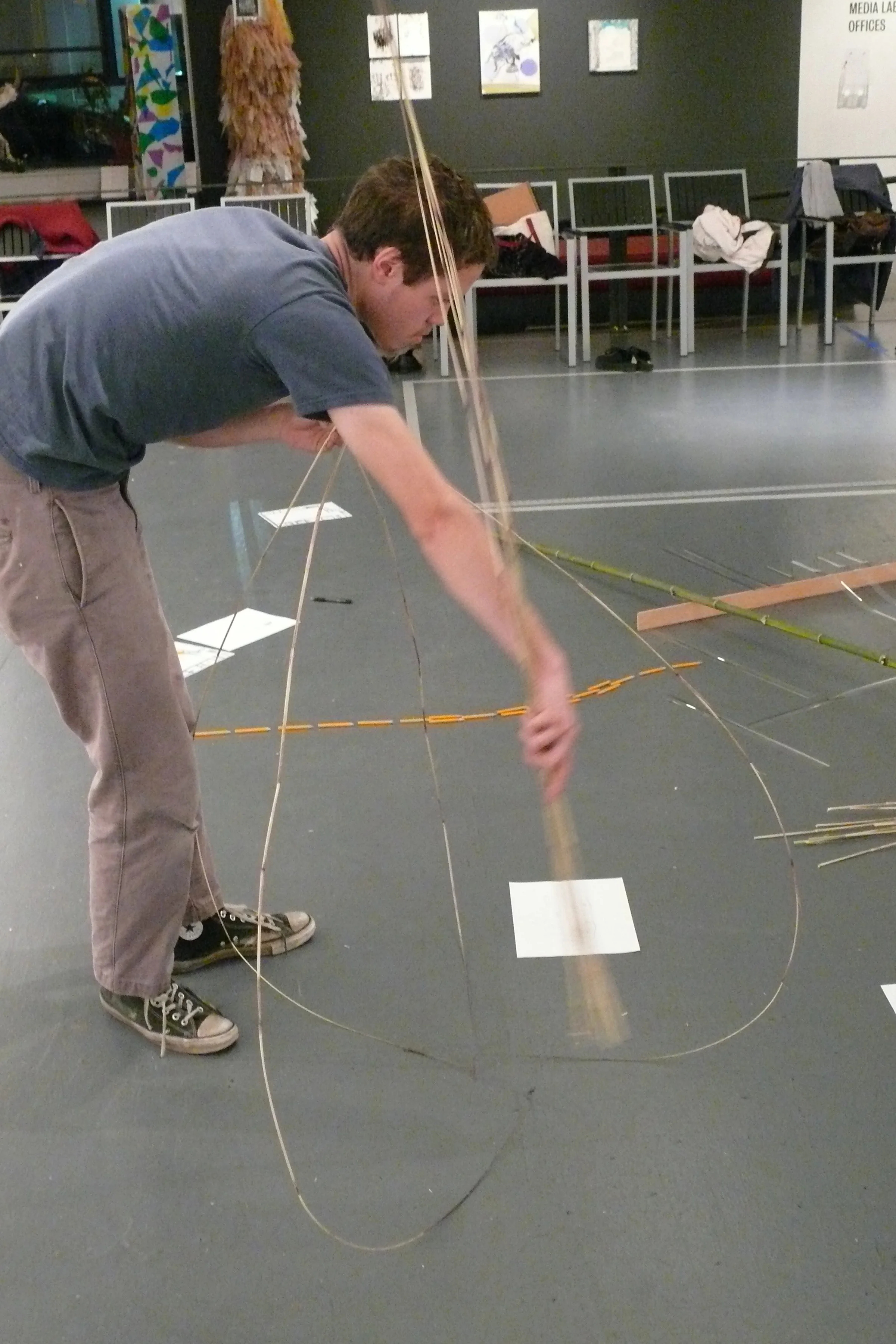  workshop participant in  Draw the Page / Draw the Floor , 2013 