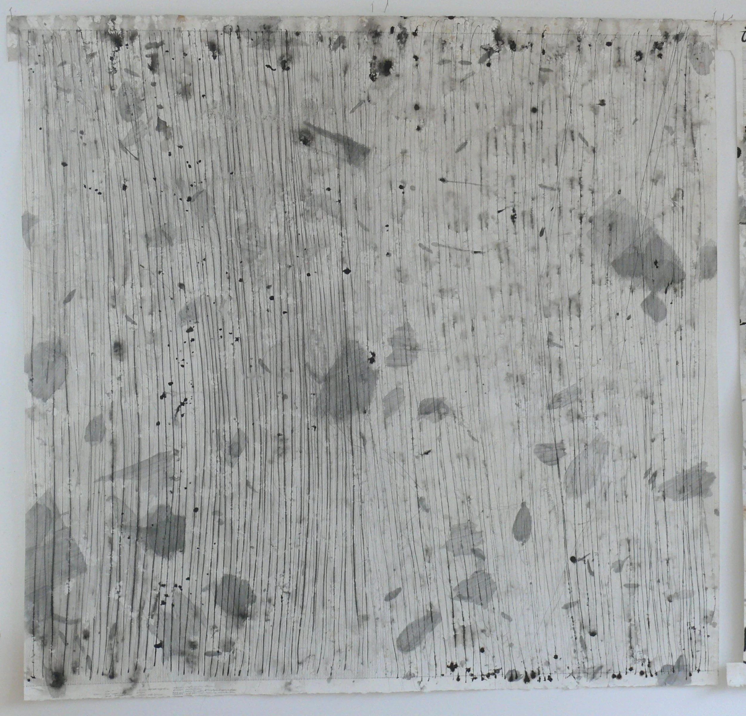 Recording with Measured Lines 2, 10/15/2011 - 2/05/2014 , ink & graphite on paper, 52 x 54”