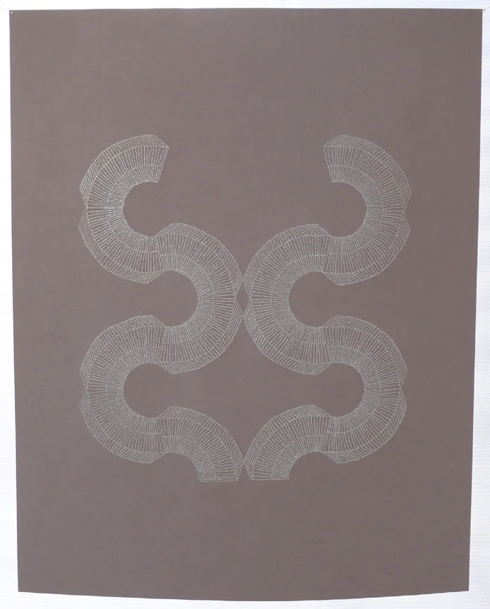 Flat Map II , 2007, paper, light, 24 x 19"