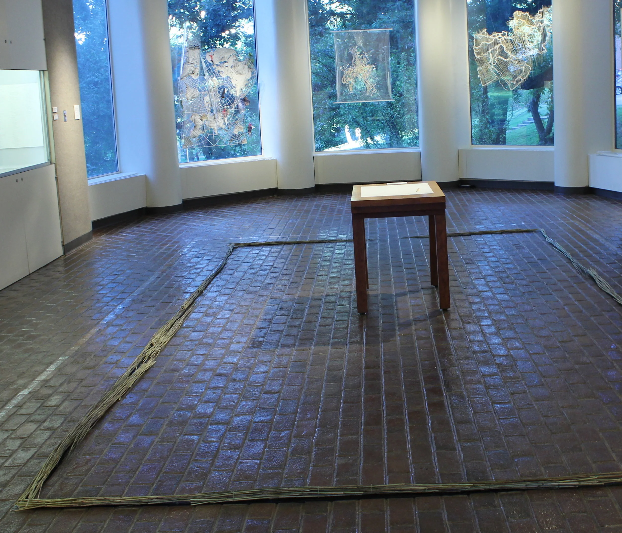  Installation  Borders &amp; Migration: Shifting Geographie  s , Rodgers Gallery, Berea College, 2015 