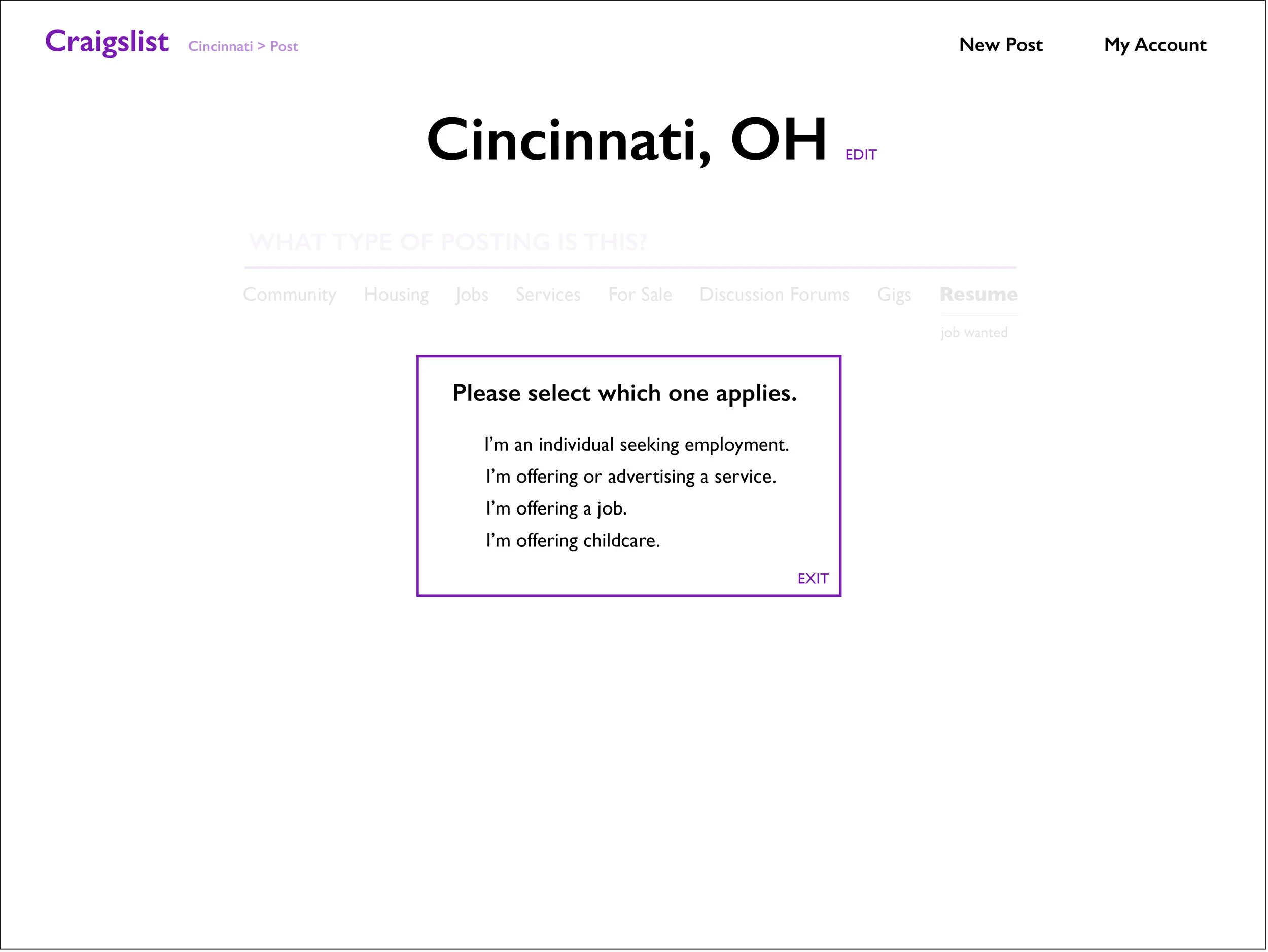 Kelsey Willmes Rethinking Craigslist