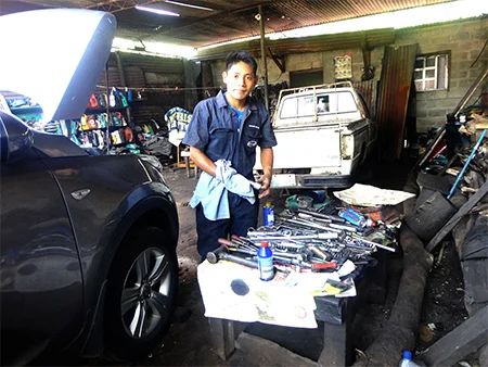 Amadeo was inspired to pursue his passion for cars and went on to study automotive mechanics.