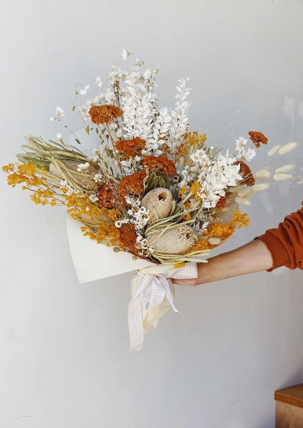 Dry Flowers in Retro Colors 