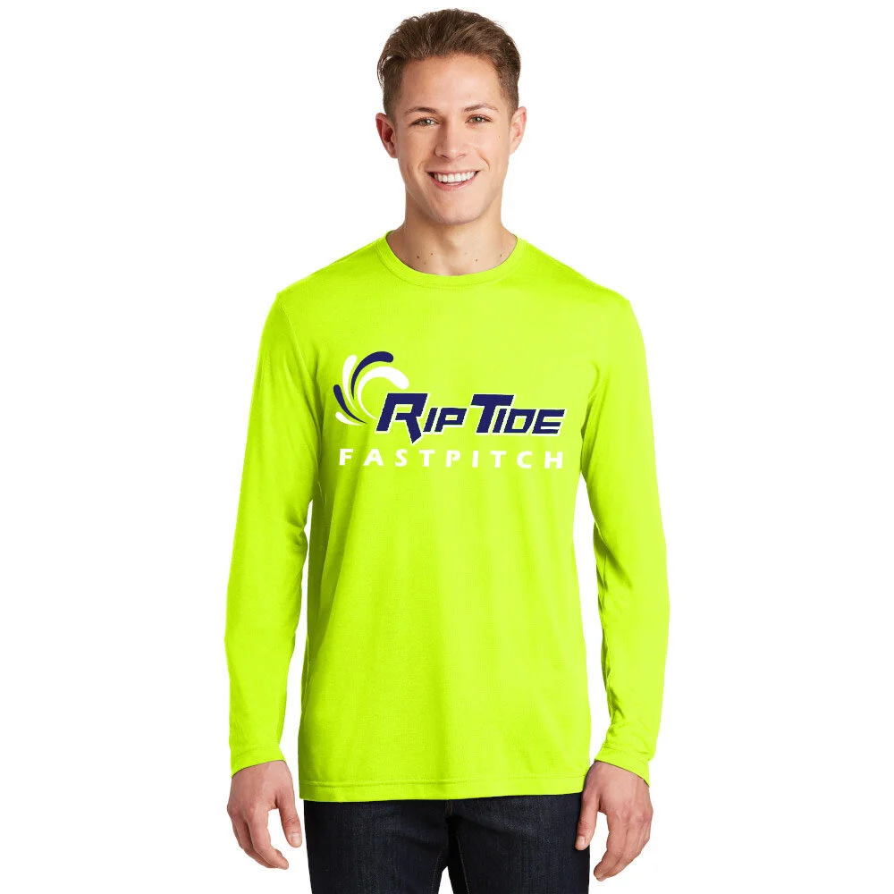 Sport Tek Adult Performance Long Sleeve Tee (NEON)