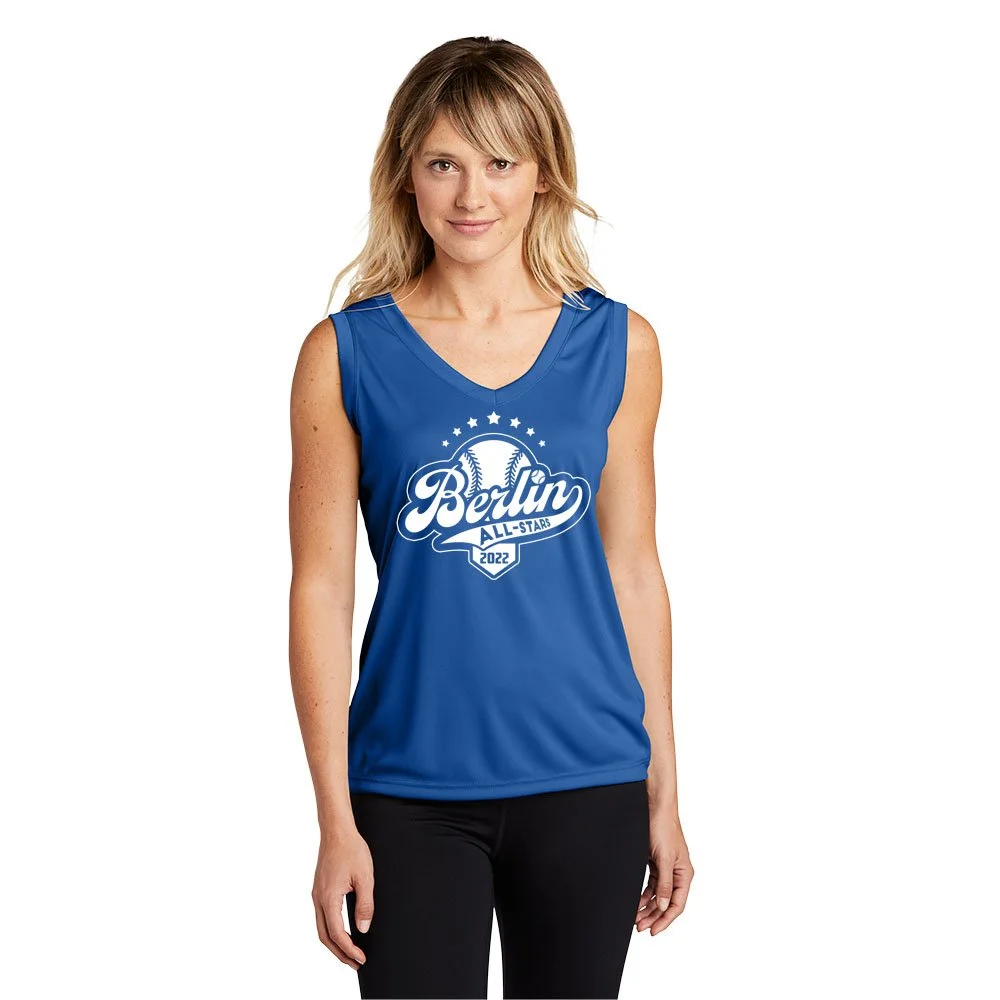 BLL All Stars Roster Tee-Sport-Tek® Ladies Sleeveless PosiCharge® Competitor™ V-Neck Tee