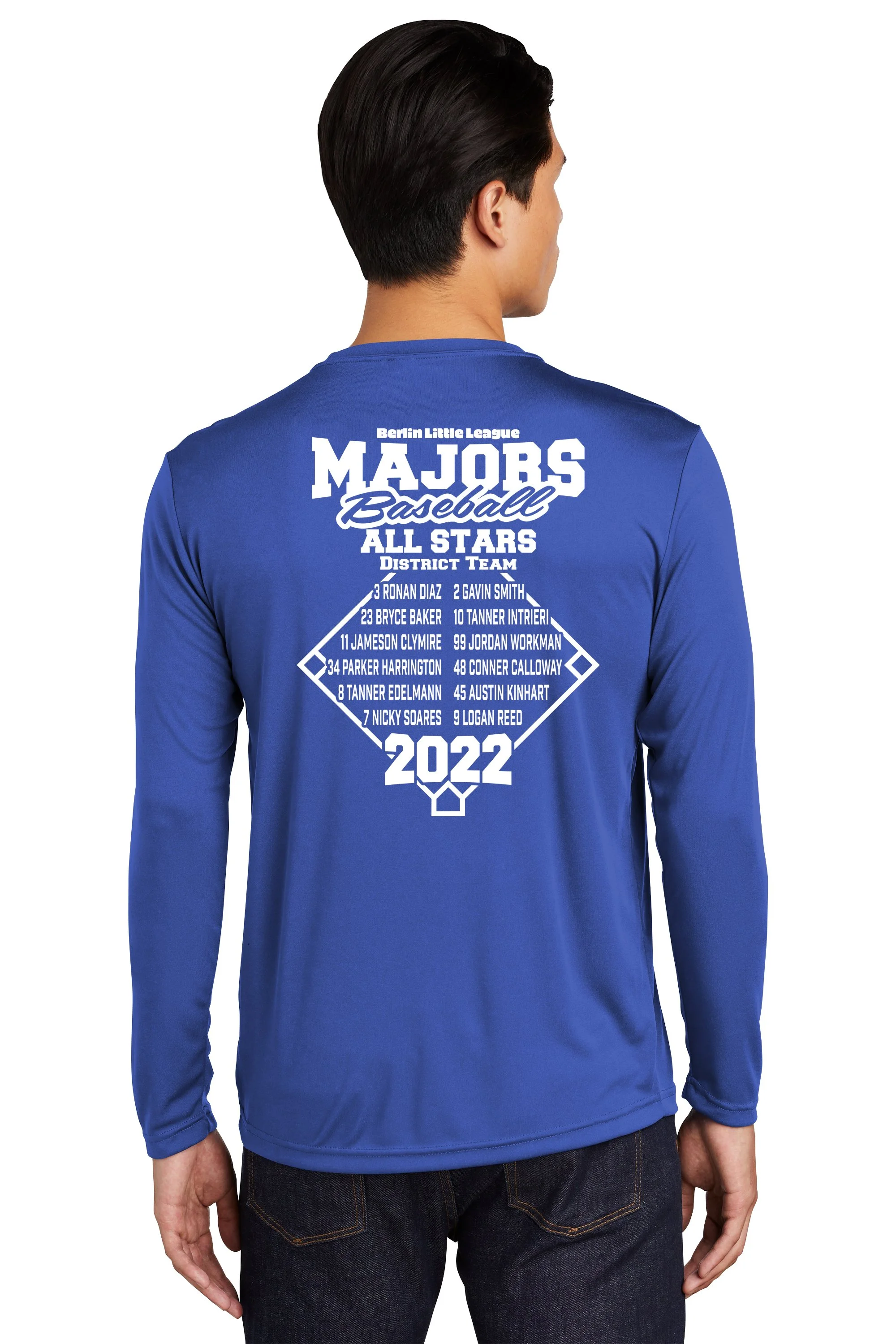 BLL All Stars Roster Tee - Sport-Tek® Long Sleeve PosiCharge 