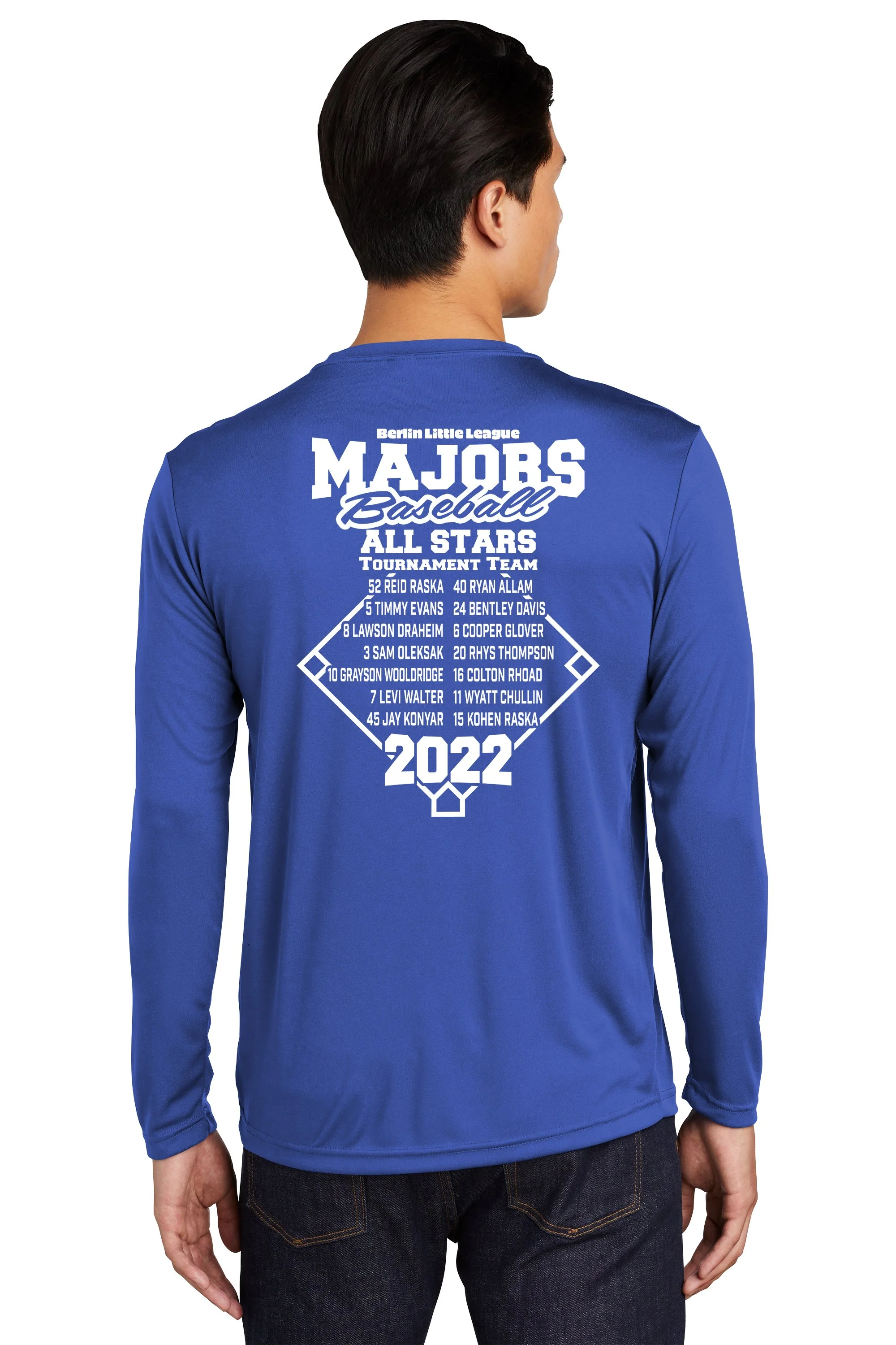 BLL All Stars Roster Tee - Sport-Tek® Long Sleeve PosiCharge 