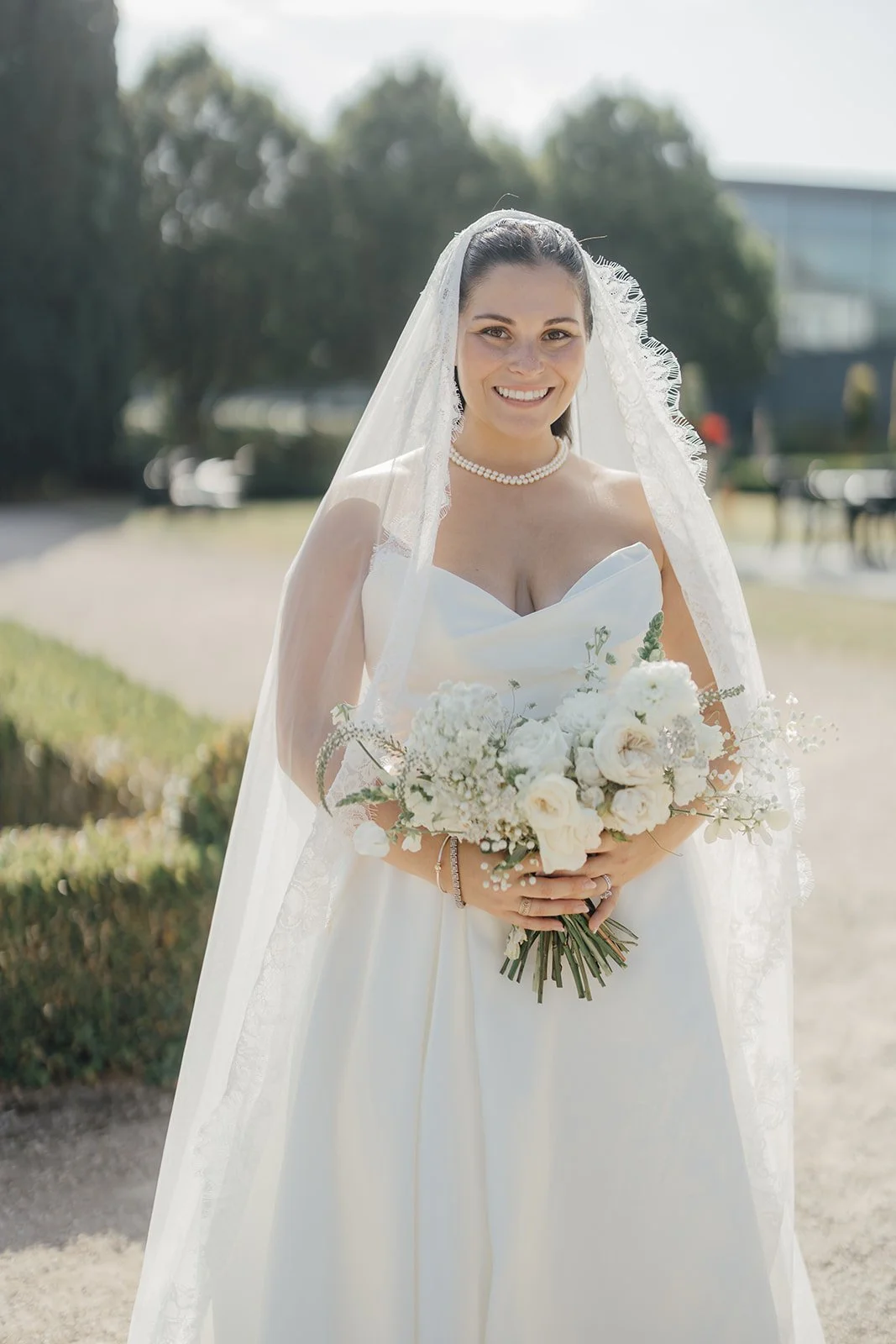 Bride at Castlemartyr Resort for her desintation wedding