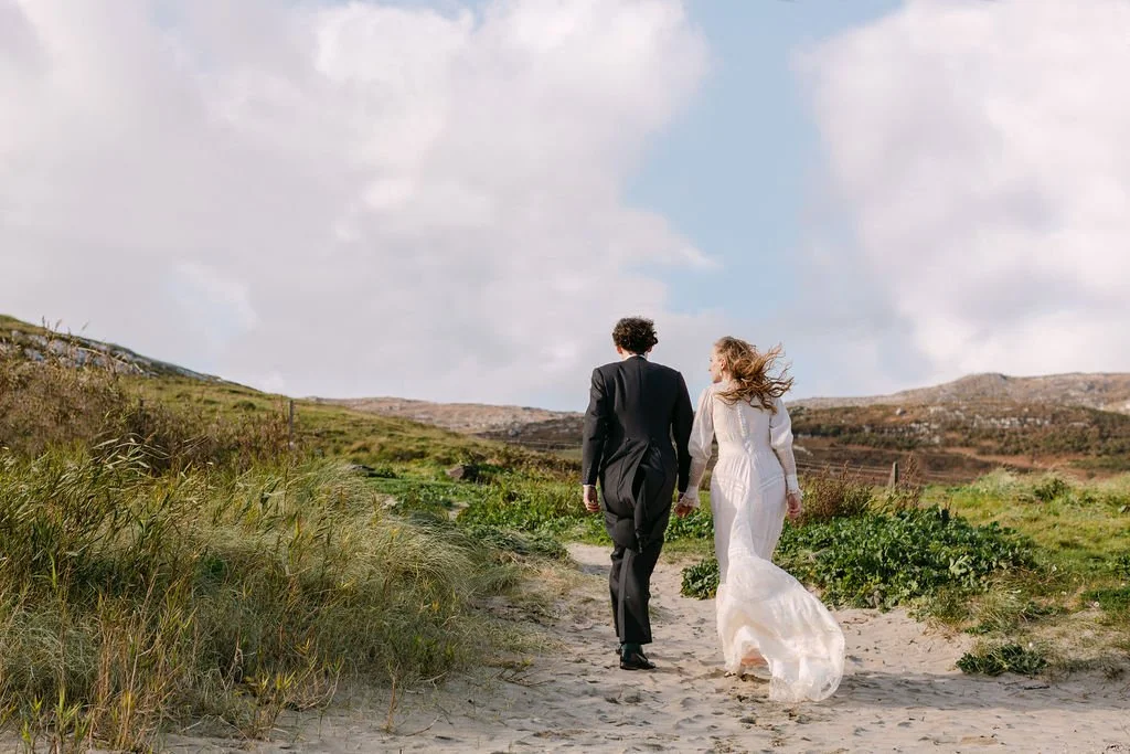 Bride and Groom On A Beach in West Cork