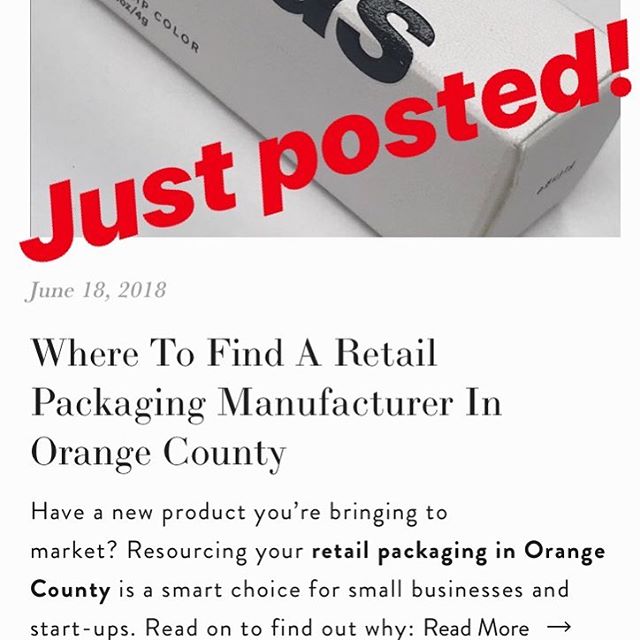 [New Post!] Small businesses and start-ups &mdash;choose a packaging manufacturer that supports your sales and growth! 👉🏽Click the link in the profile to read how 💡
-
-
-
#ontheblog #custompackaging #sales #retailpackaging #packagingdesign #orange