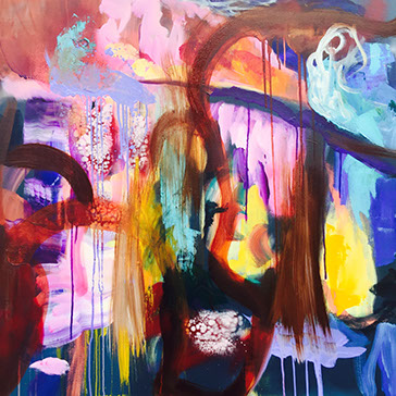 Steady, Acrylic on Canvas 36x36 in.