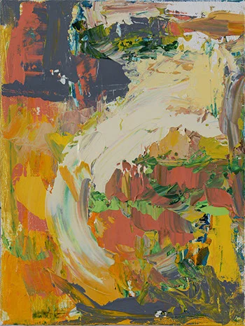 Untitled # 3, Acrylic On Canvas 9x12 in.