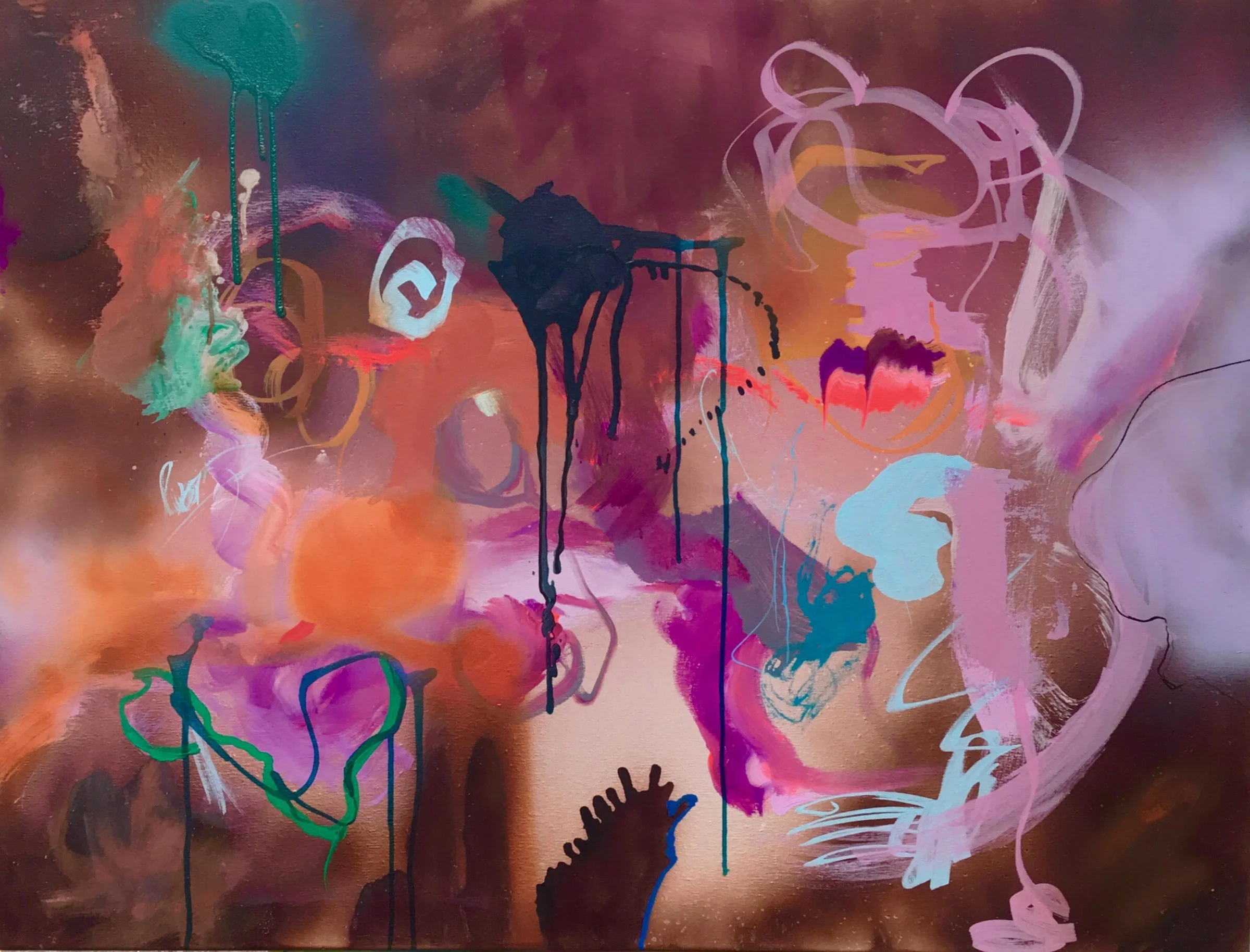 Untitled, Acrylic on Canvas 30x40 in.