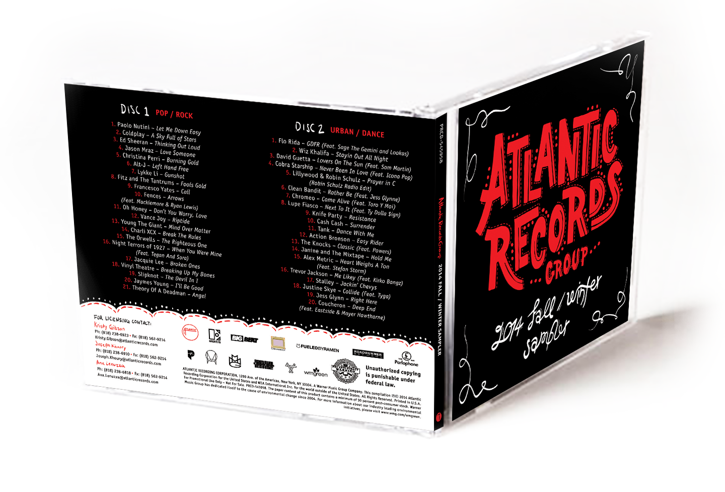 Fall-Winter Atlantic artists sampler album artwork