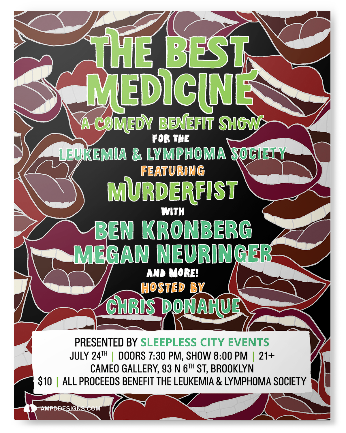 The Best Medicine, a comedy benefit show, in Brooklyn