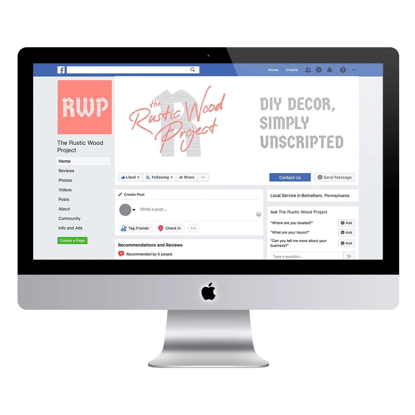 Social media profile graphics