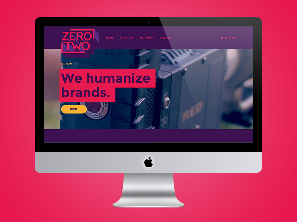 Squarespace website for video producers