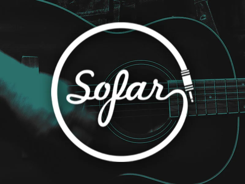 Live music concert series gig poster design for Sofar Sounds