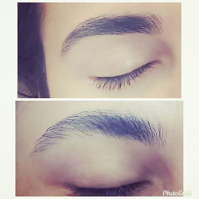 Oh, how I miss doing eyebrows!😩
&bull;
The super structured brow is a look, but these full &amp; natural brows are so lovely, too🥰
 #skintuition #pacificbeach #pb #sandiego #sd #tbt #brows #browshaping #beauty #browstylist #browenvy #sandiegobrows 