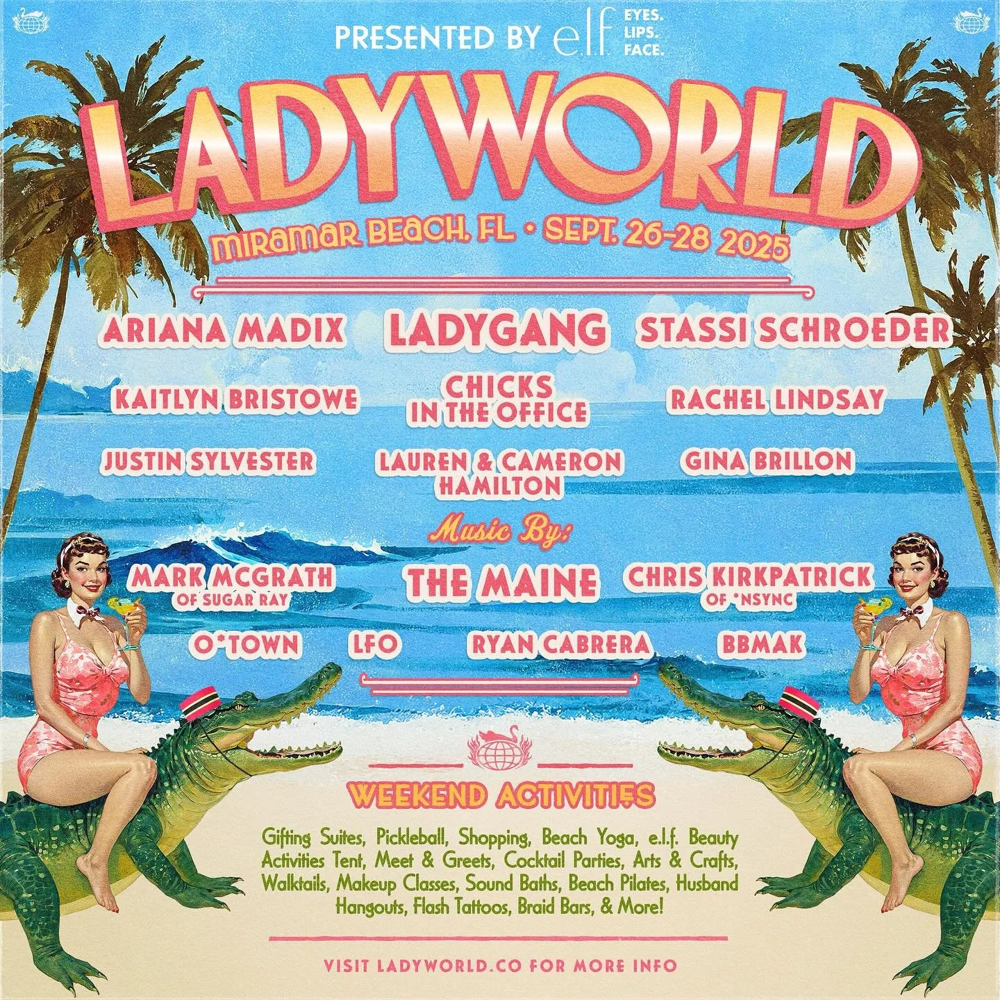 Excited to announce that we&rsquo;ll be at the @Ladyworld festival in Florida Sept 2025! We hope to see you all on the beach for a weekend of live podcasts, music and comedy plus a ton of super fun daytime activities. Visit ladyworld.co to join the p