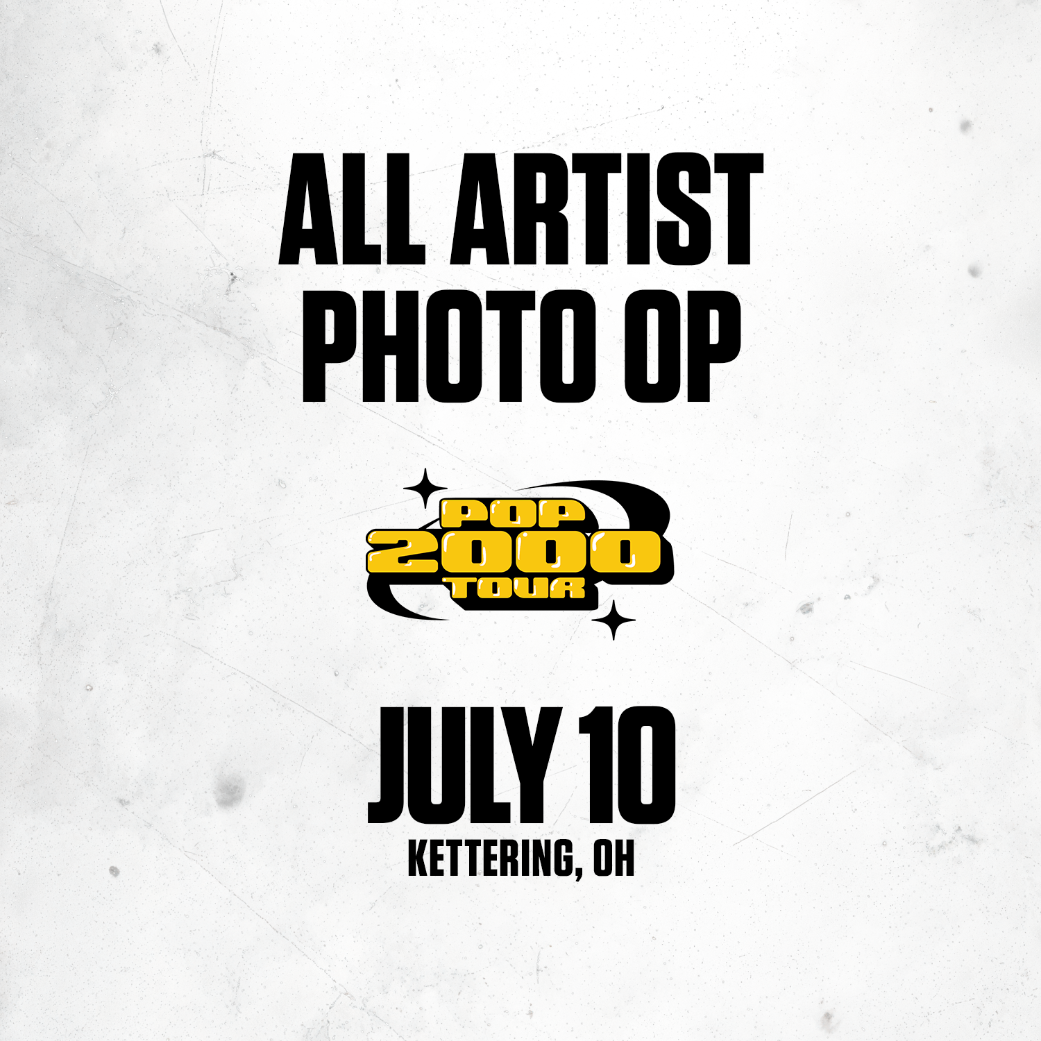 All Artist Photo Op - July 10, Kettering, OH