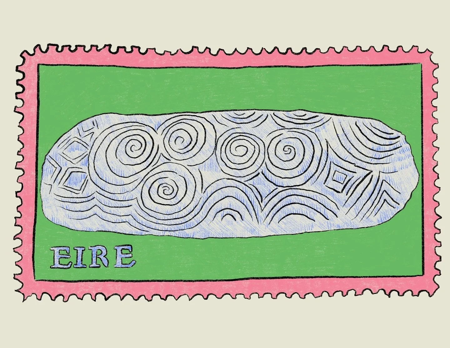 Stamp #2 🌀

#stamp #newgrange #illustration #doodle #irishart #spiral