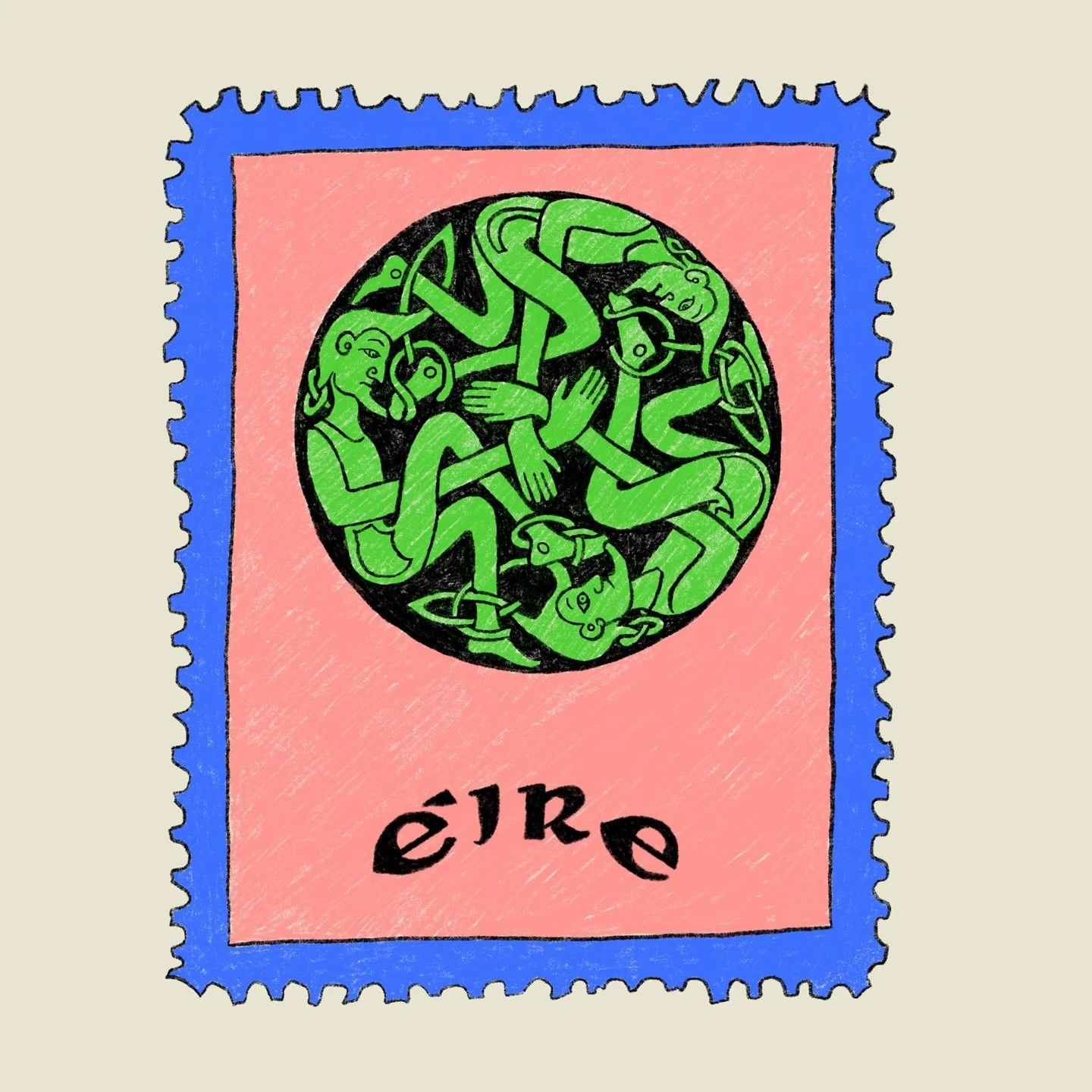 Stamp #4 🔆

#celticart #bookofkells #illustration #stamp #doodle