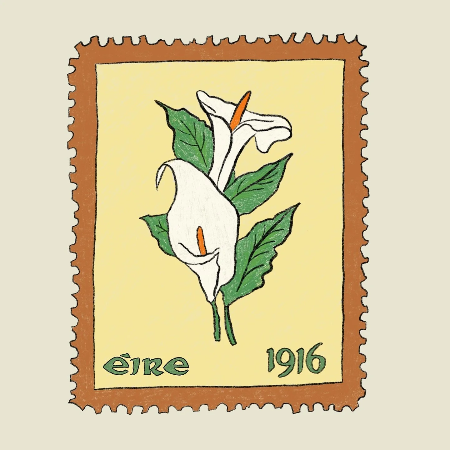 Stamp #6 🌾

#irishart #stamp #easterlily #lilenac&aacute;sca #celticart #illustration #doodle