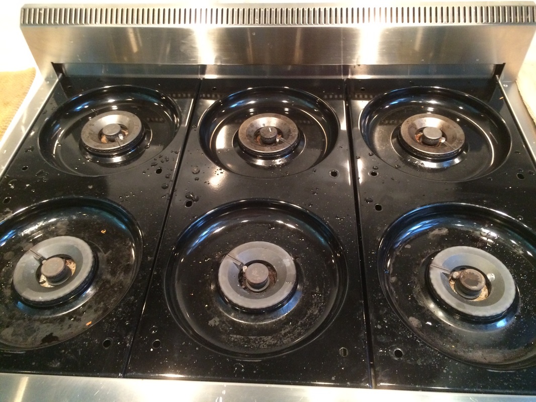 STOVE AFTER STEAM CLEANING