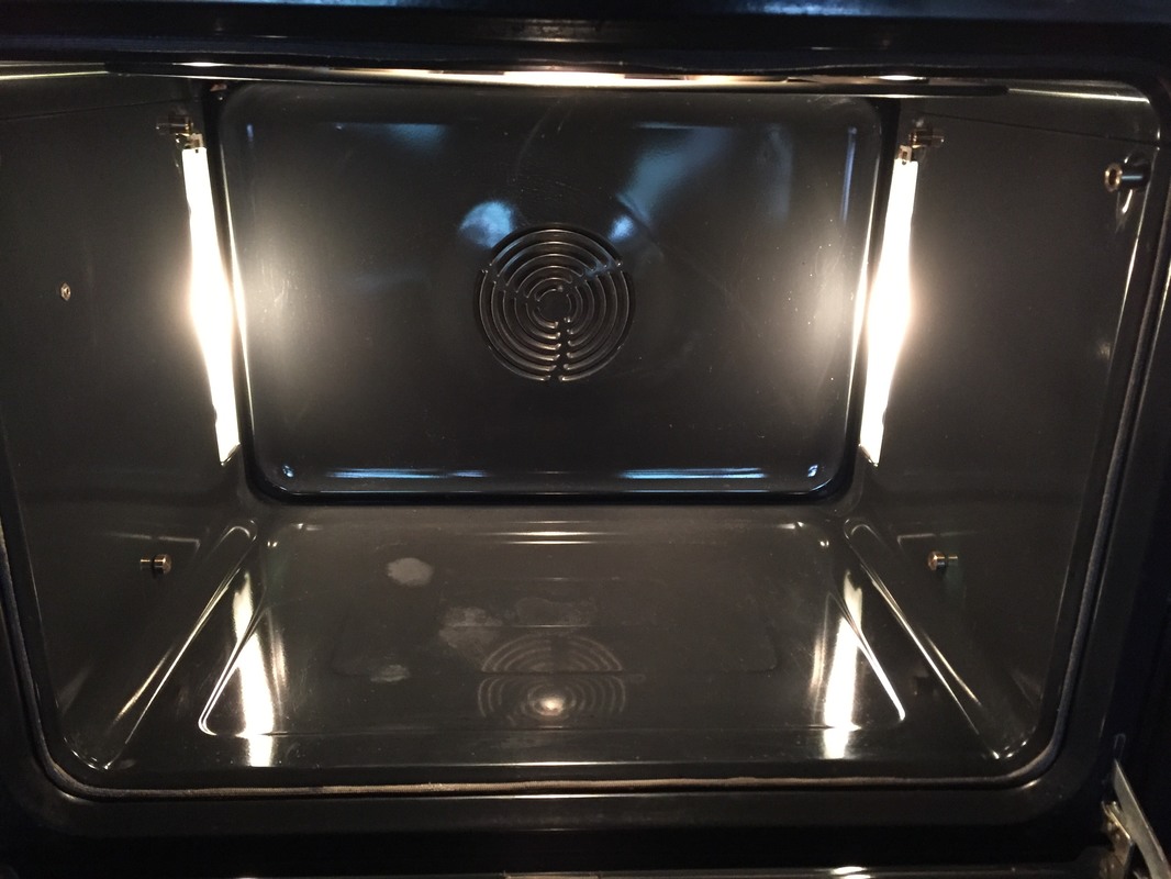 OVEN AFTER STEAM CLEANING