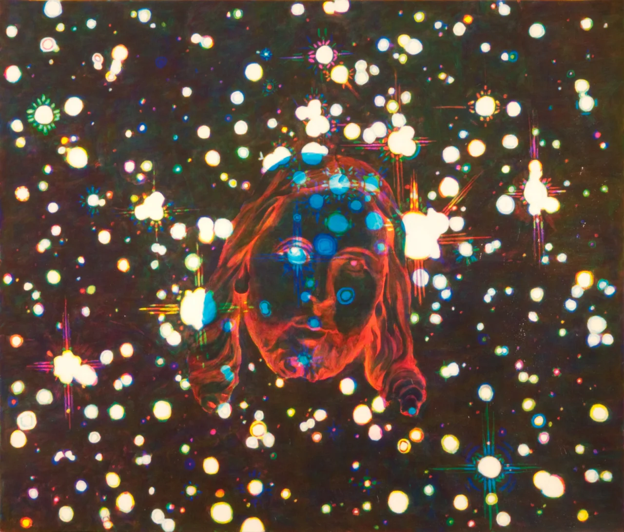 Mystery/Elohim , 2009, oil on paper, 46” x 54”