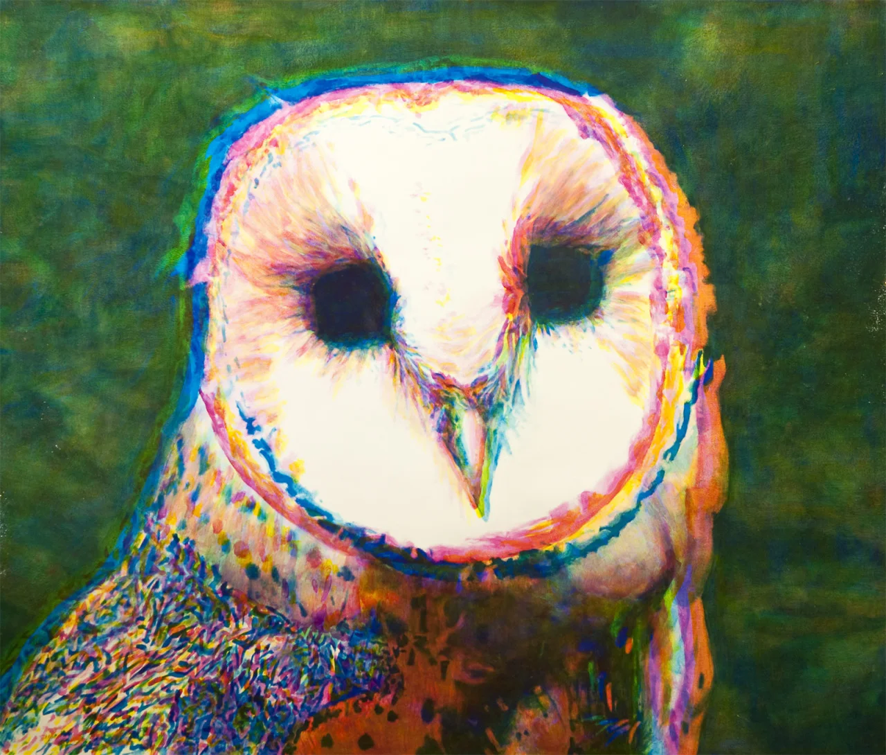 Not Here To Make Friends , 2009, oil on paper, 46” x 54”