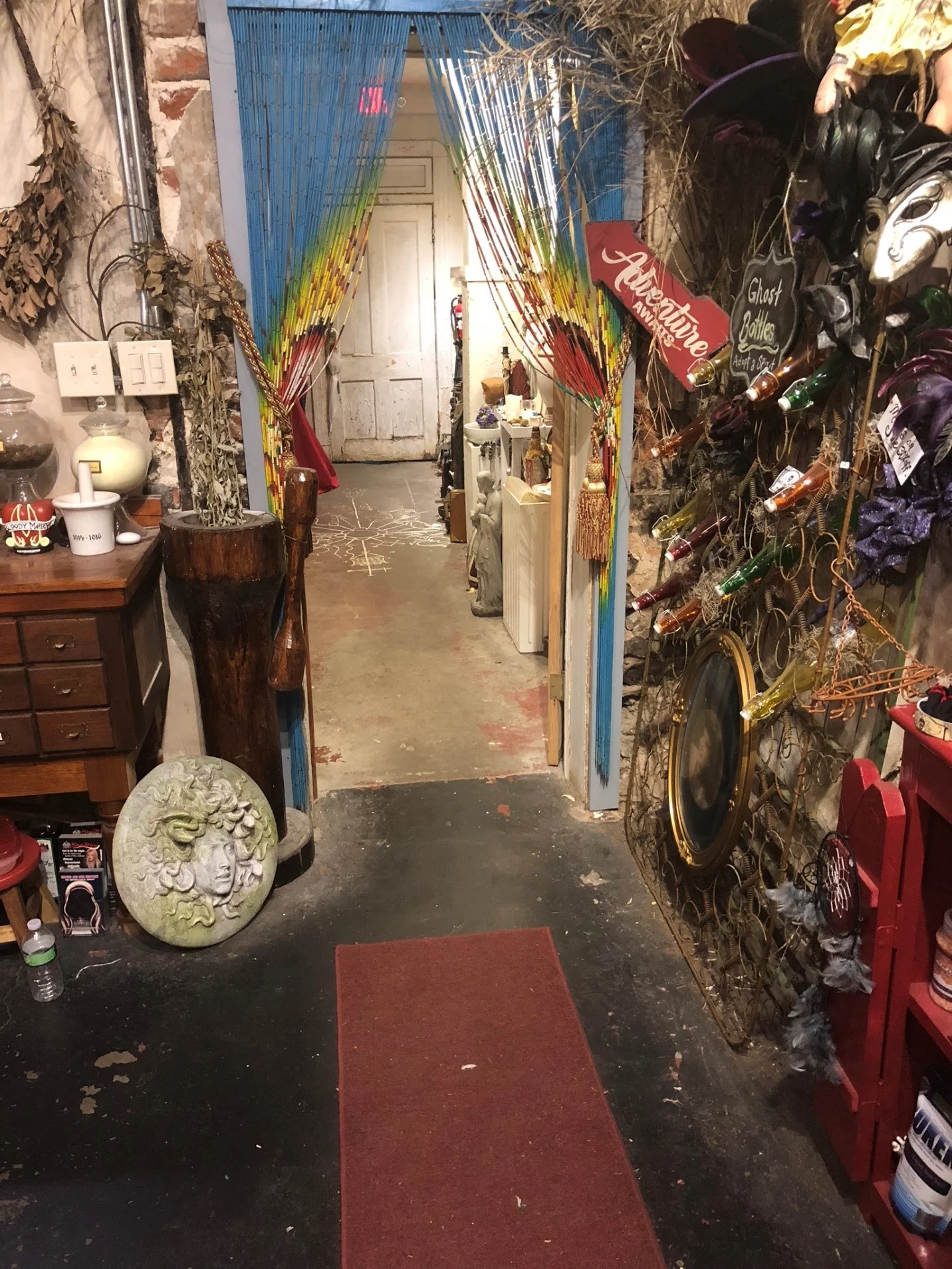 View of hallway from gift shop