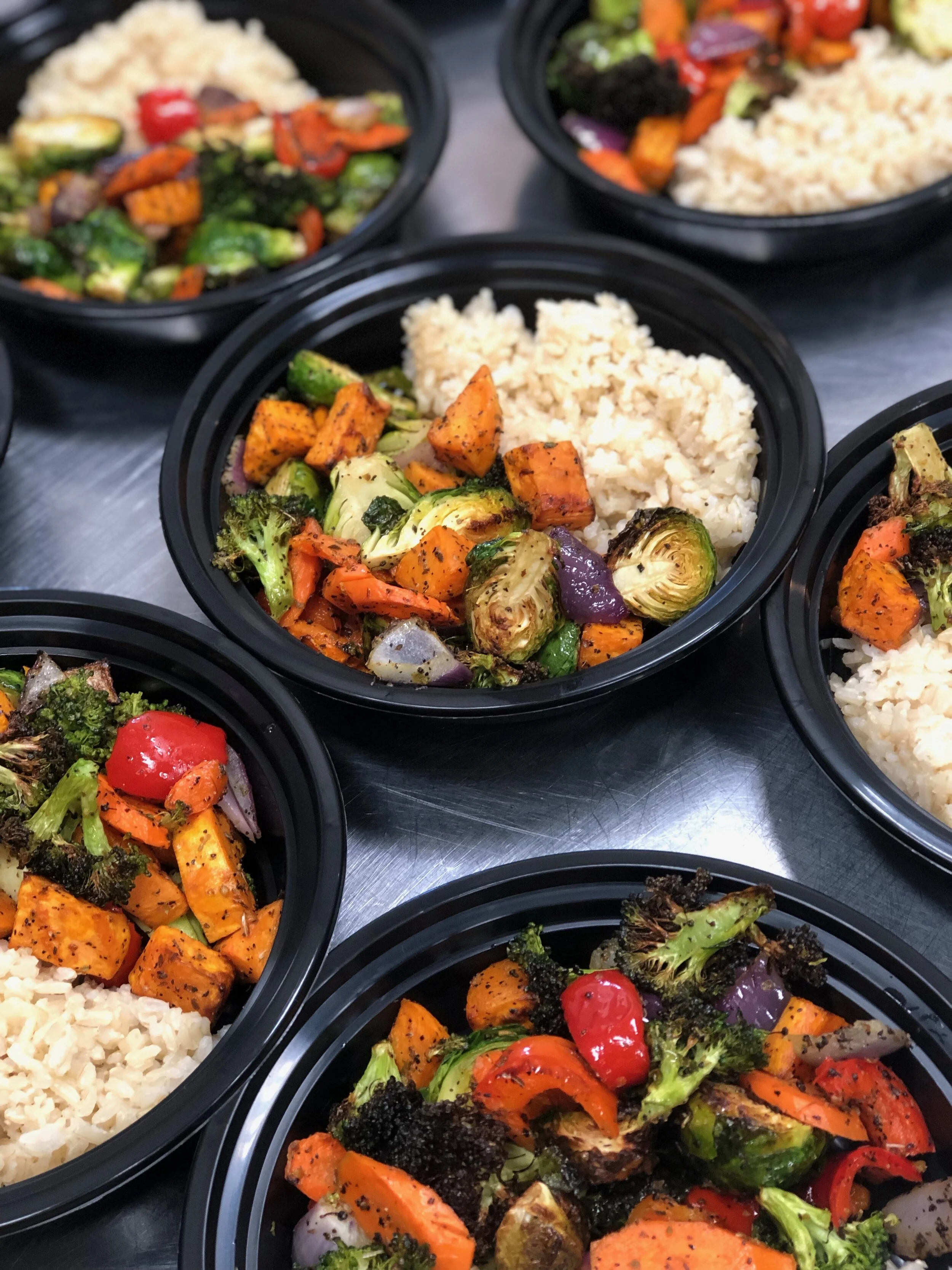Seasonal Veggies with Brown Rice