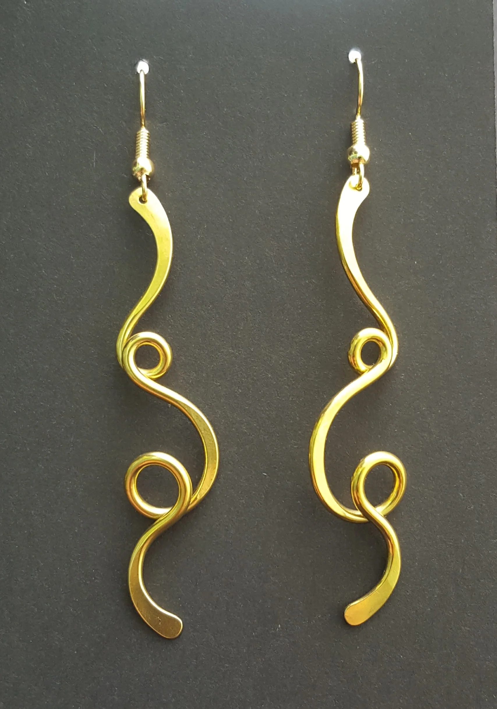 Long Swirl Earrings