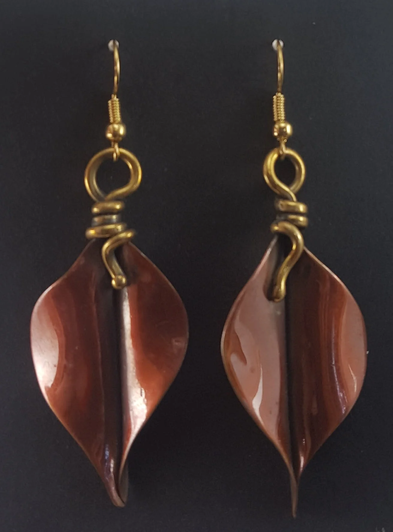 Copper Leaf Earring