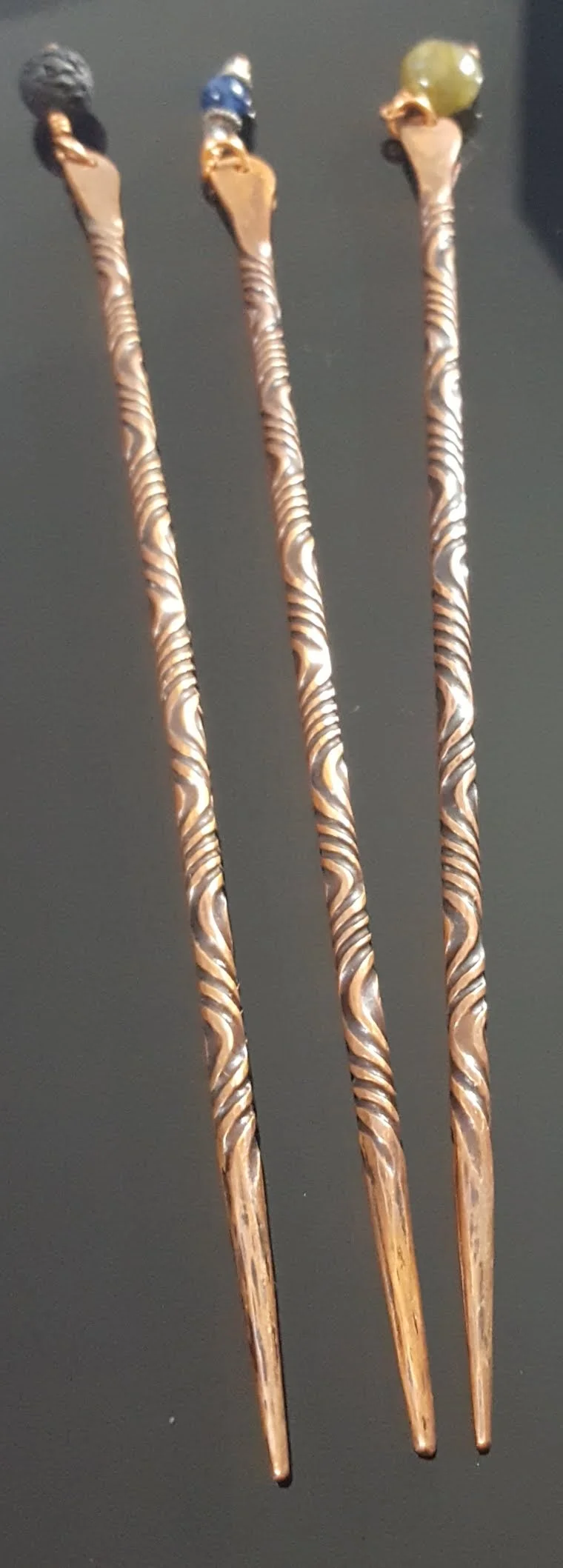 Copper Twist Hair Stick