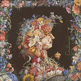 "Flower Lady" Silk Scarf