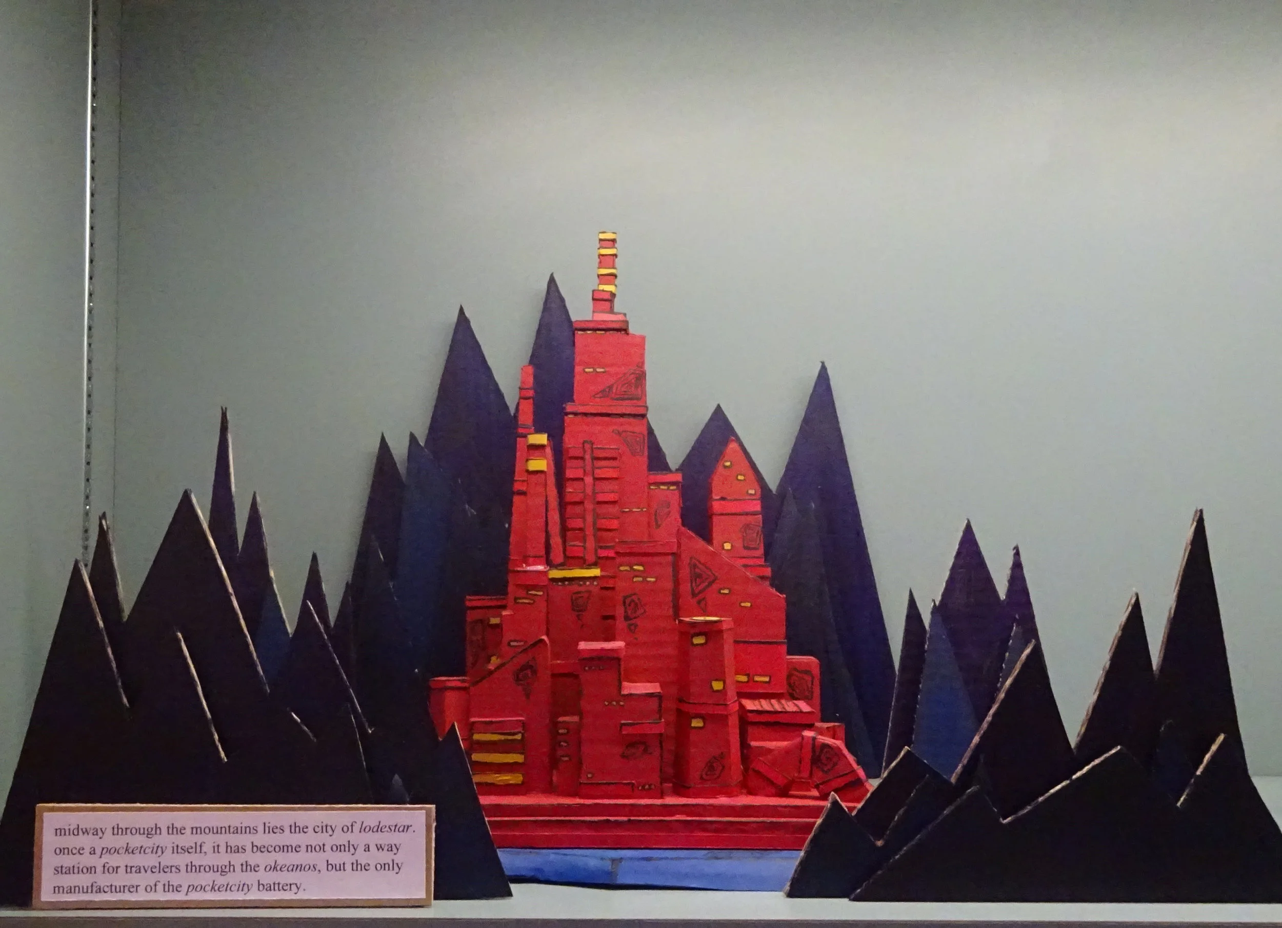 funfact: the original pocketcity was created by 32843 to be a portable battery for energy derived from longflame. the prototype was given to an explorer named 76293 who carried the battery with him when he explored the newly-formed okeanos. a fall from a tall peak dropped 76293 into a valley, where he landed on the pocketcity stored in his pocket. the battery was damaged and the energy inside reacted with the mountain soil, causing the pocketcity to swell to full city size. the top several stories of its central structure compacted by the impact, now serve as a concentrated, glowing beacon of light that guides travelers through the mountain range. six acquired a pocketcity in lodestar and filled it in a longflame just outside the city. the longflame doesn’t burn hot and can be found at random locations throughout worldview. it is commonly harnessed for power, but it has many functional uses. six knows a battery full of longflame will be a sufficient gift for the framework bloom.