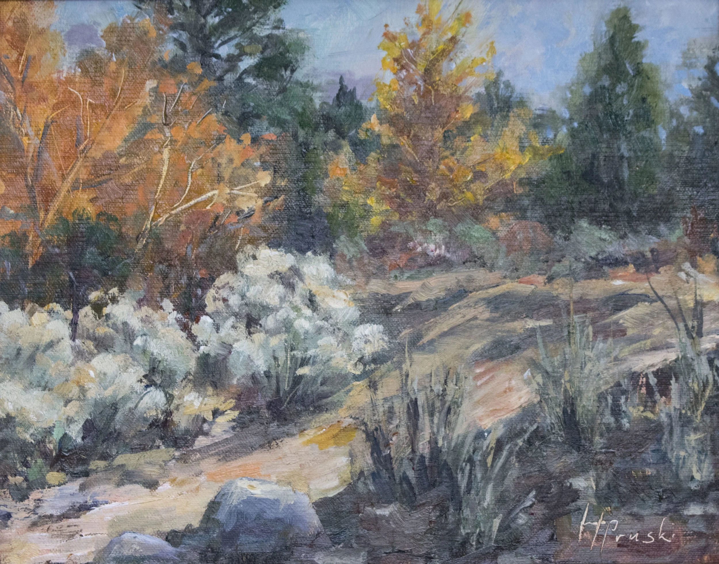 Chamisa Along the Bank