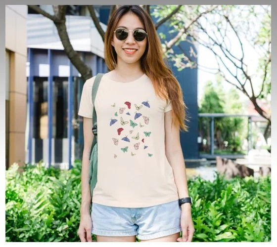 Butterflies T-shirt (Cream).jpg