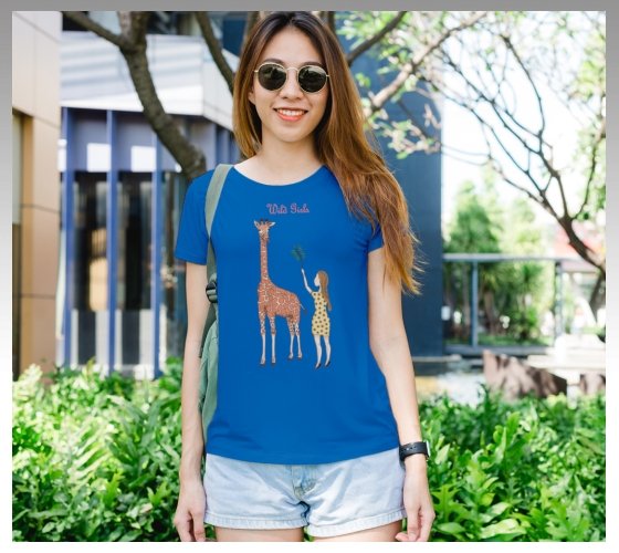 Wild Girls Feeding Giraffe (Blue).jpg