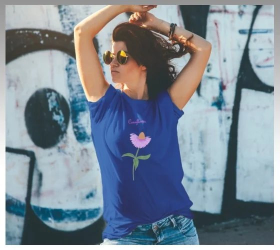 Cornflower Unisex Tshirt (Blue).jpg